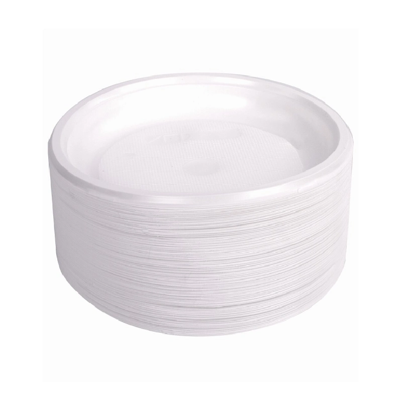 товар Тарелка пластиковая 165 мм белая с рифленым дном TLP165WRF